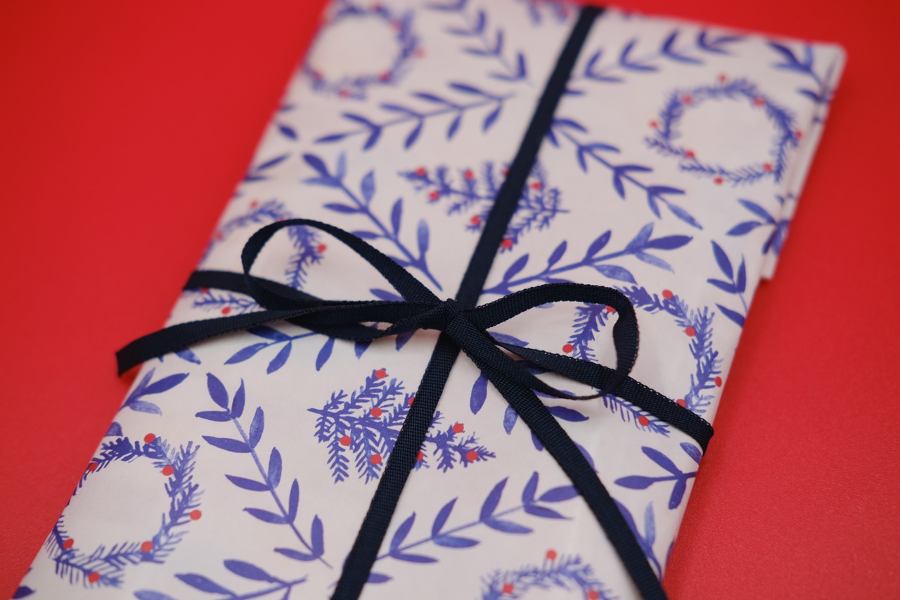 佩ウール手袋とSuimmieコットンスカーフセット　【クリスマス限定】