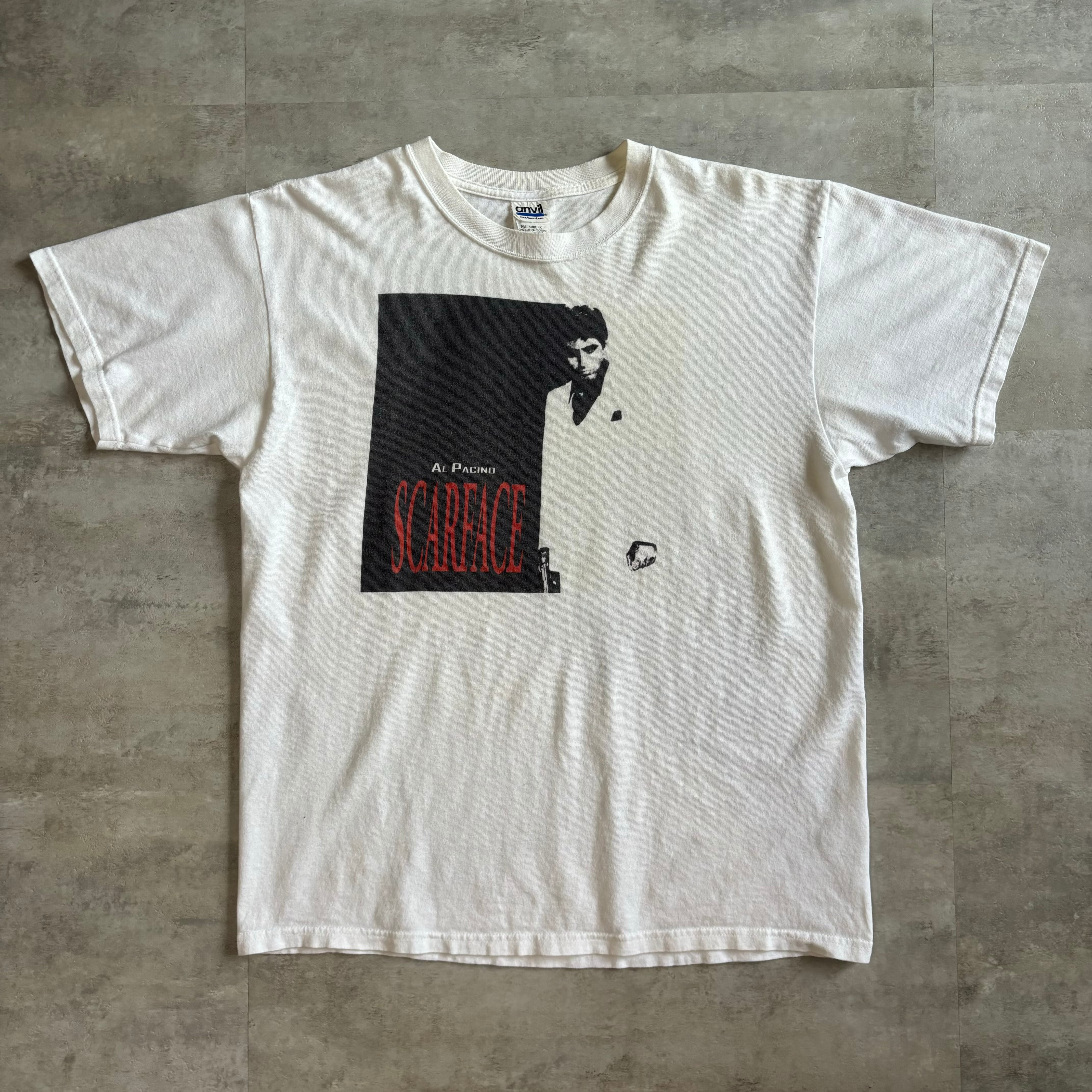 《Lサイズ》SCARFACE ムービーTシャツ 染み込みプリント anvil no.3028