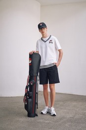 GOXO ゴーエックスオー フックスライスウーブンバンディングハーフパンツ ブラック