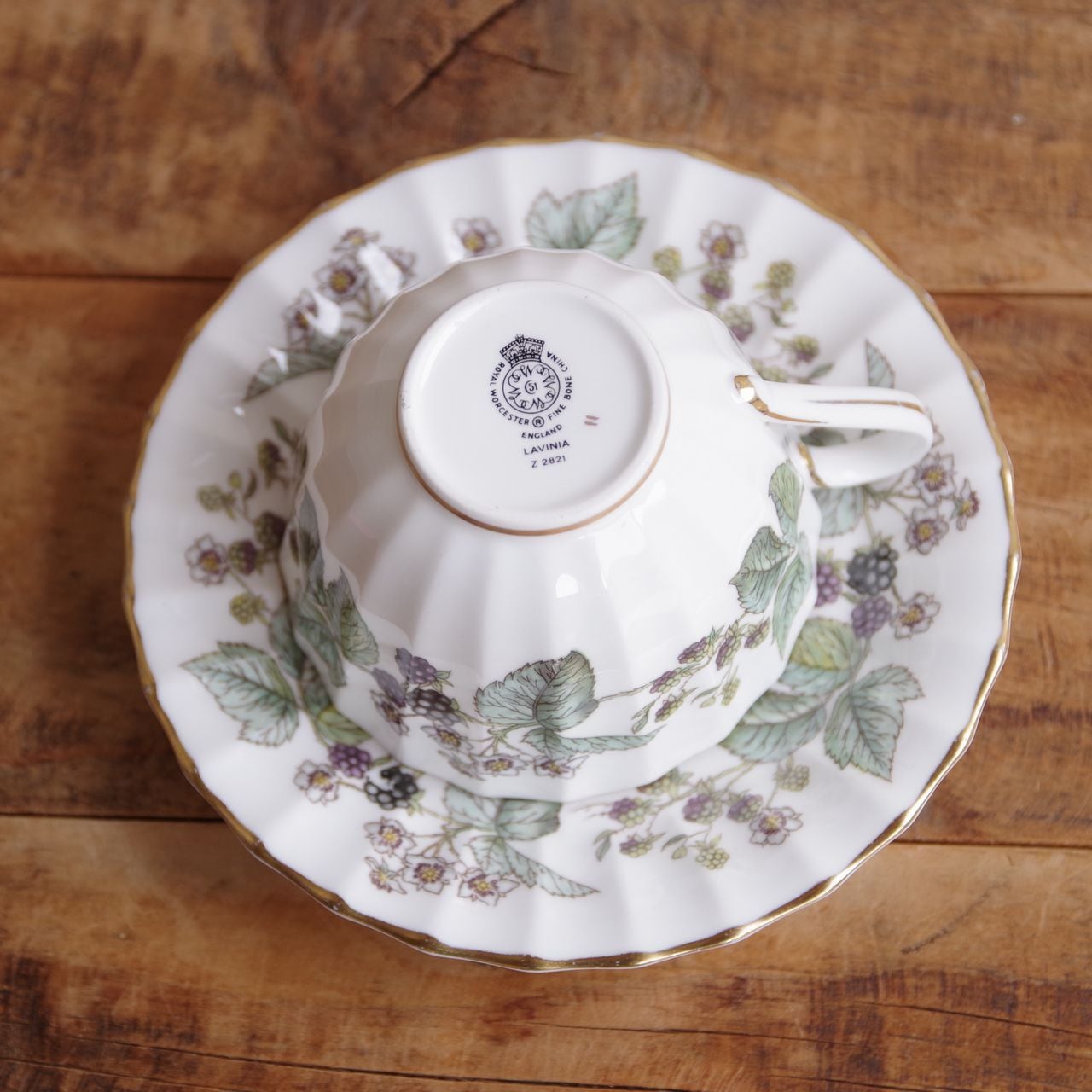 ロイヤルウースター ラビニア ティーカップ ソーサー Royal Worcester