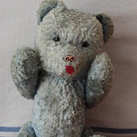 小さな白くまちゃん 7cm テディベア ハンドメイド オリジナルグラス