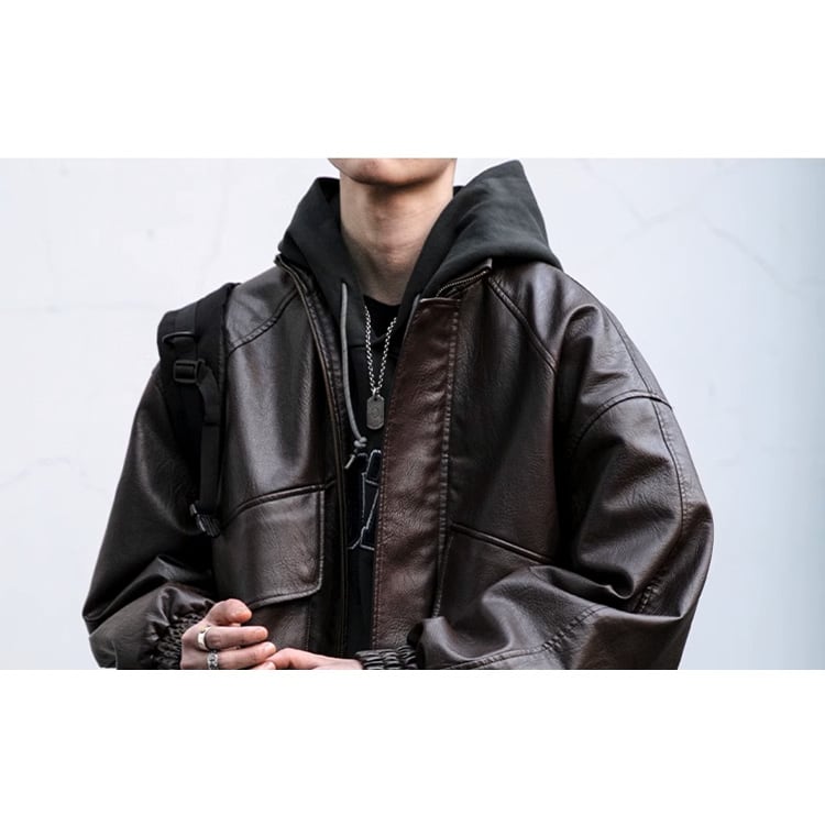 ★LOOSE BIKE WEAR STAND UP COLLAR TOP　　　A0871