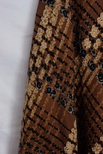 Flower pattern flare skirt Made in ITALY