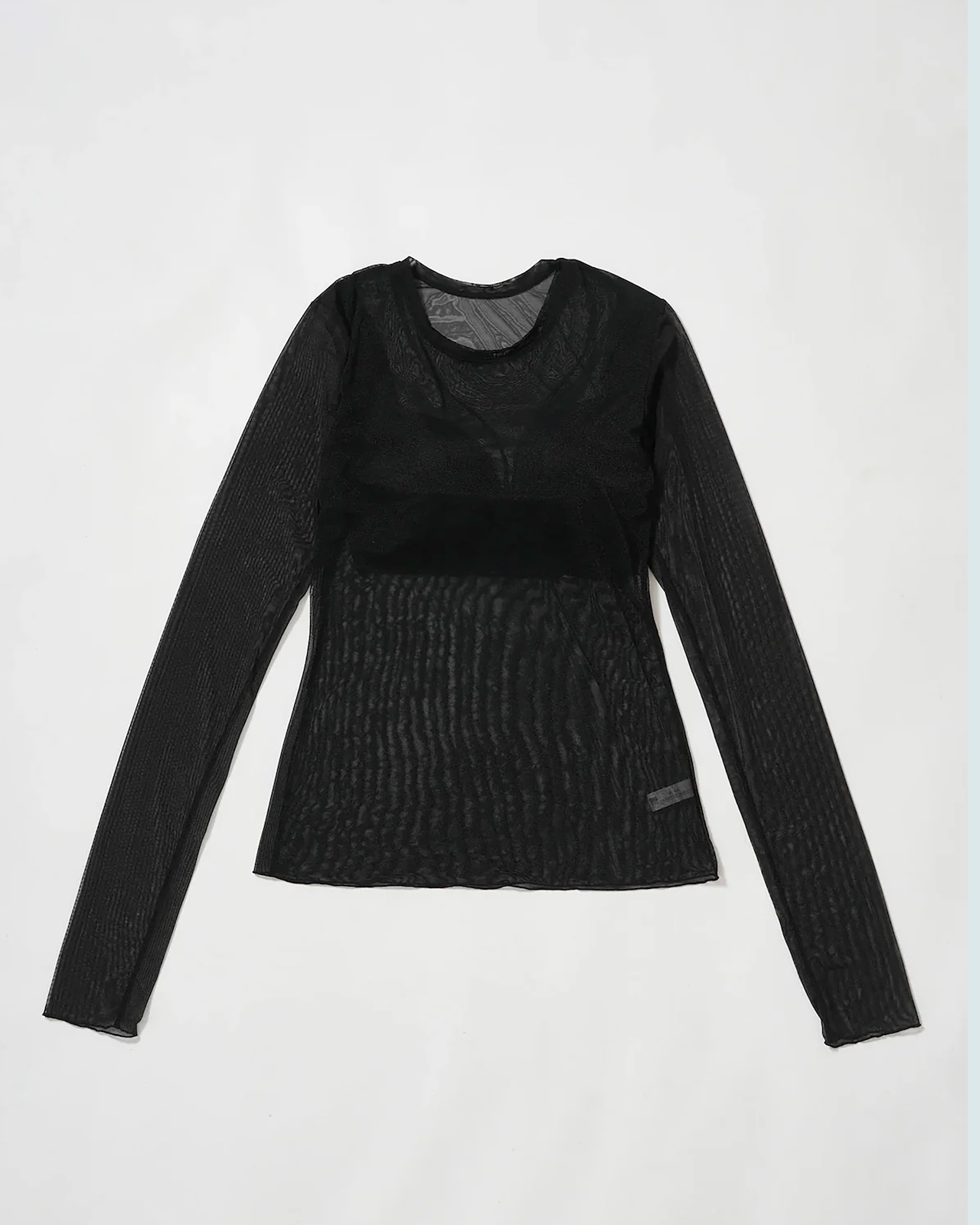 NICENICE MOMENT / Mesh Ls Shell Mesh Black