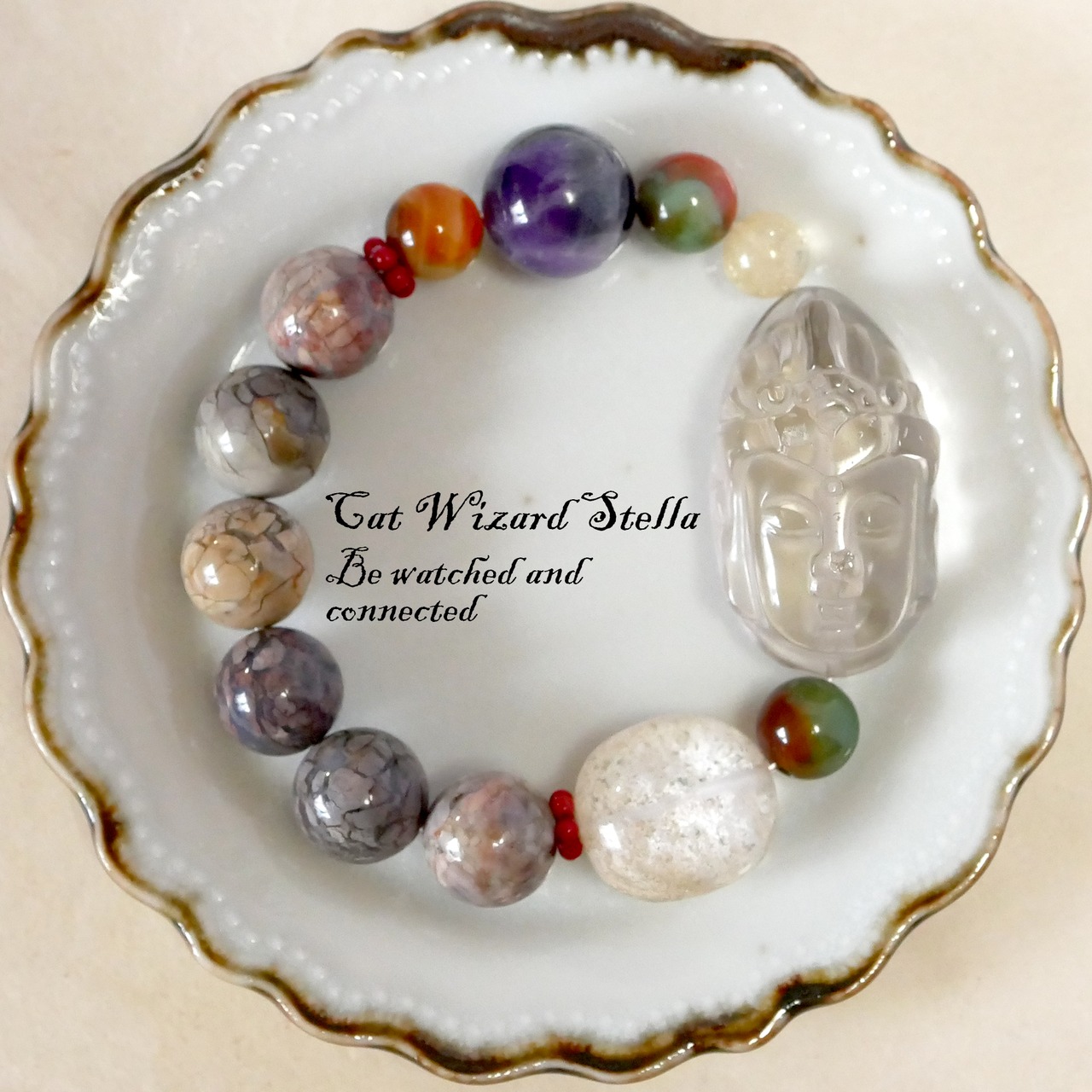 見守られて本願成就へと歩む》観音菩薩さまのスモーキークォーツ  