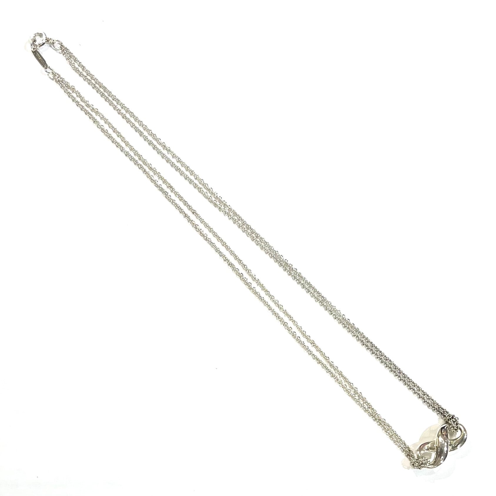 限定価格【TIFFANY&Co.】2189 Wチェーン 立体インフィニティ