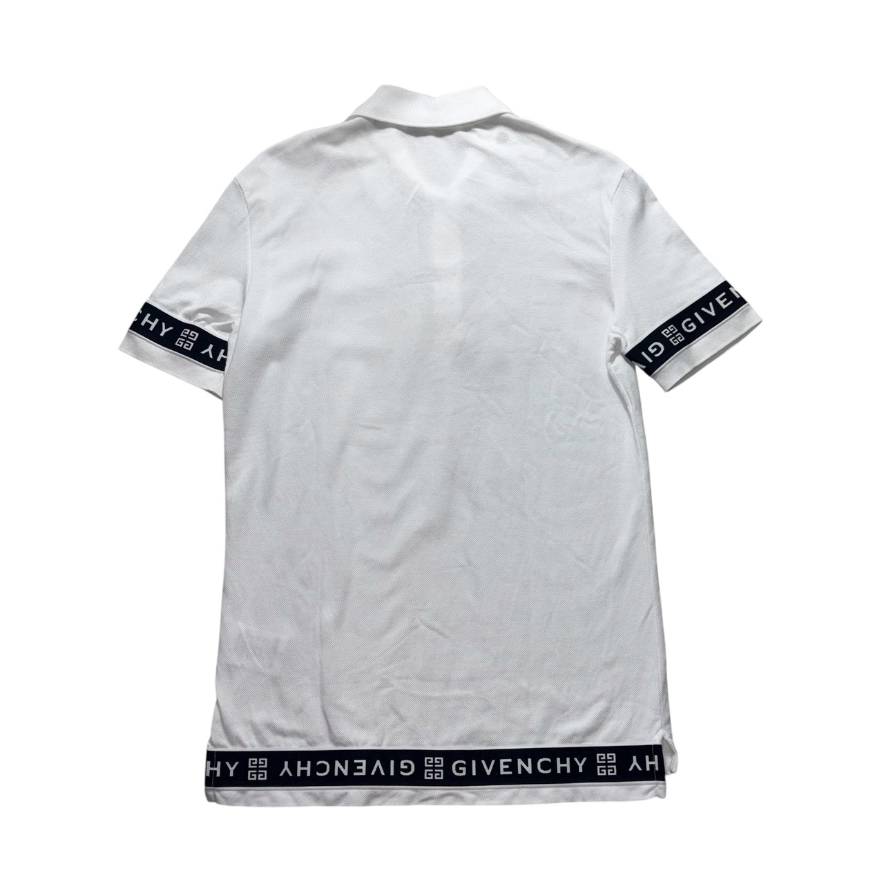 GIVENCHY logo taping design polo shirt