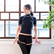 DELLING 日本製 ラッシュガード(撥水・起毛タイプ)ショートスリーブ レディース