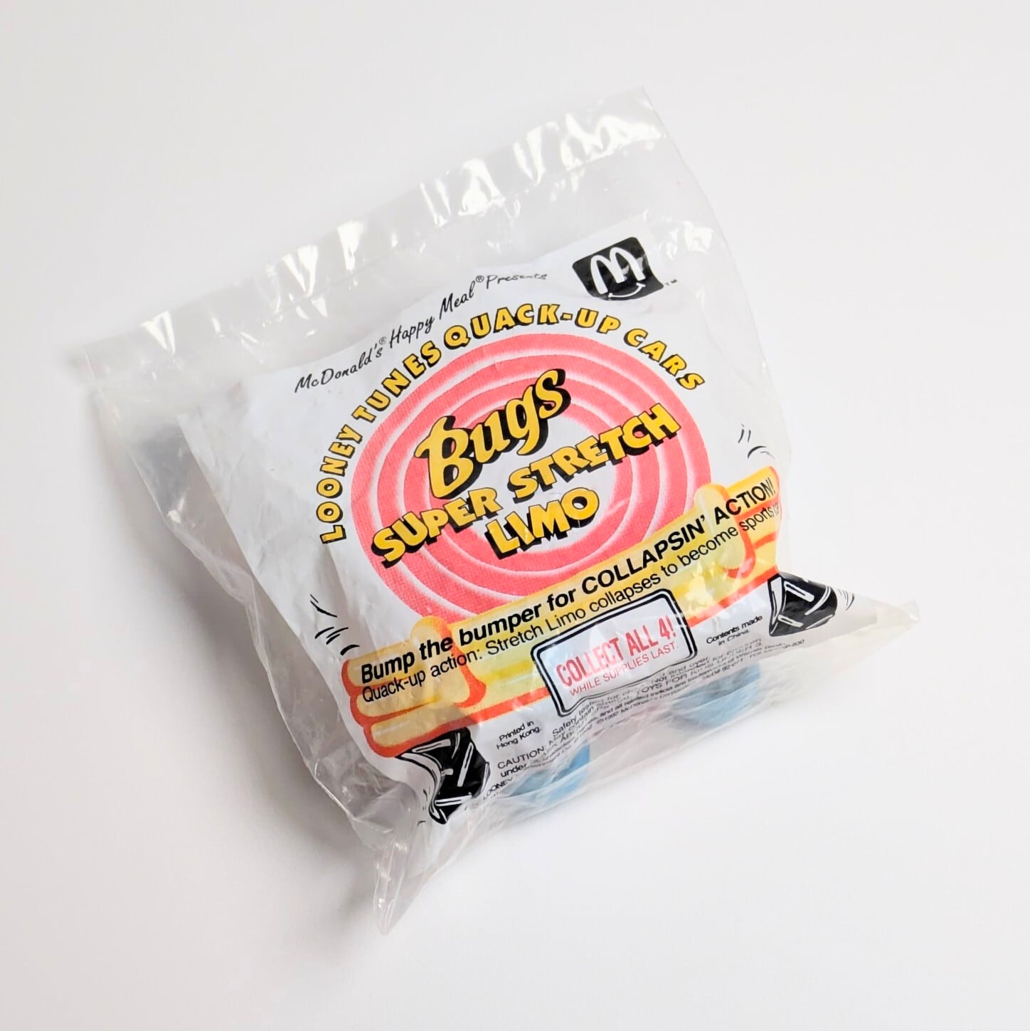 ☆VINTAGE 1992☆【 Looney Tunes ( ルーニーテューンズ ) / バッグス・バニー 】 『 Bugs Bunny Stretch Limo 』1992 McDonald's Happy Meal / USマクドナルド ミールトイ / 未開封〚アメリカン雑貨 アメトイ〛