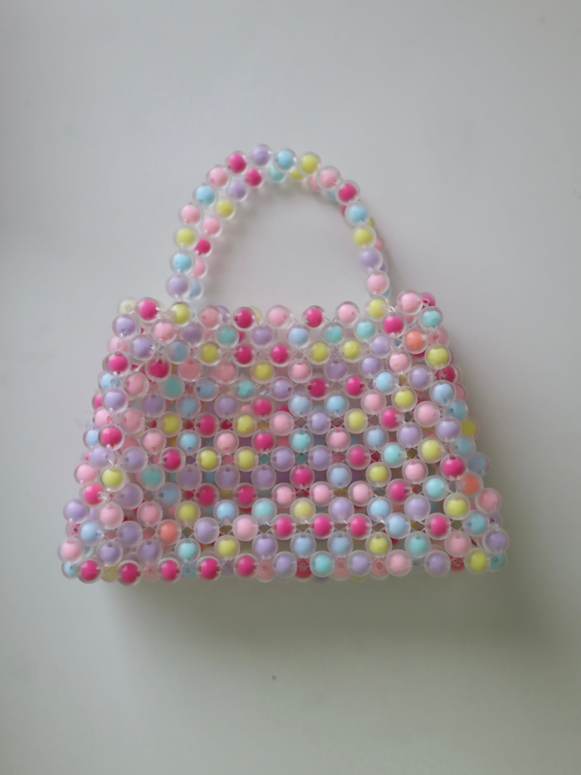 期間限定【Beads bag】clear multi color②