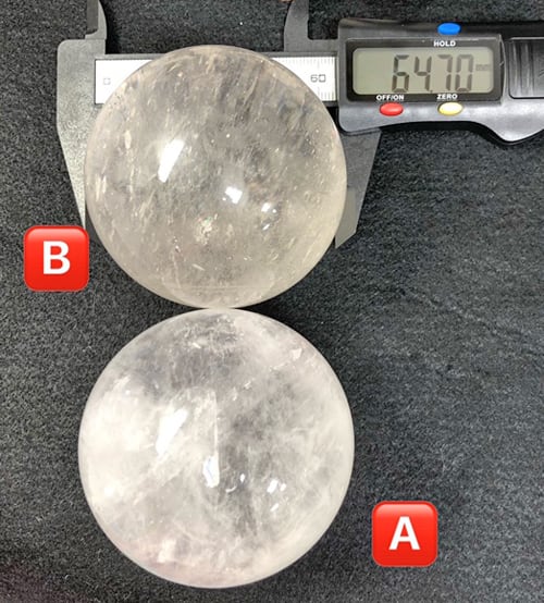 水晶 ロッククリスタル 丸玉 約65ミリ アクリル台付き 天然石 水晶 ロッククリスタル 丸玉 約65ミリ アクリル台付き 天然石