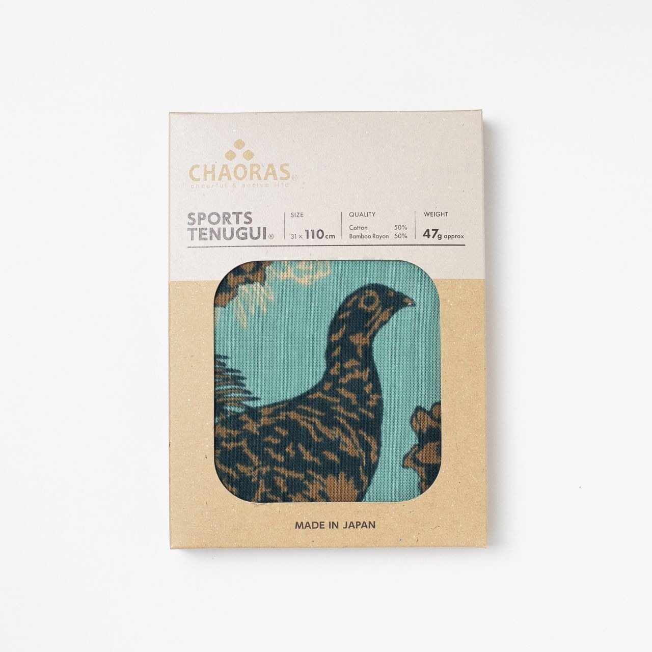 チャオラス CHAORAS / スポーツてぬぐい / ライチョウ&ホシガラス - 1