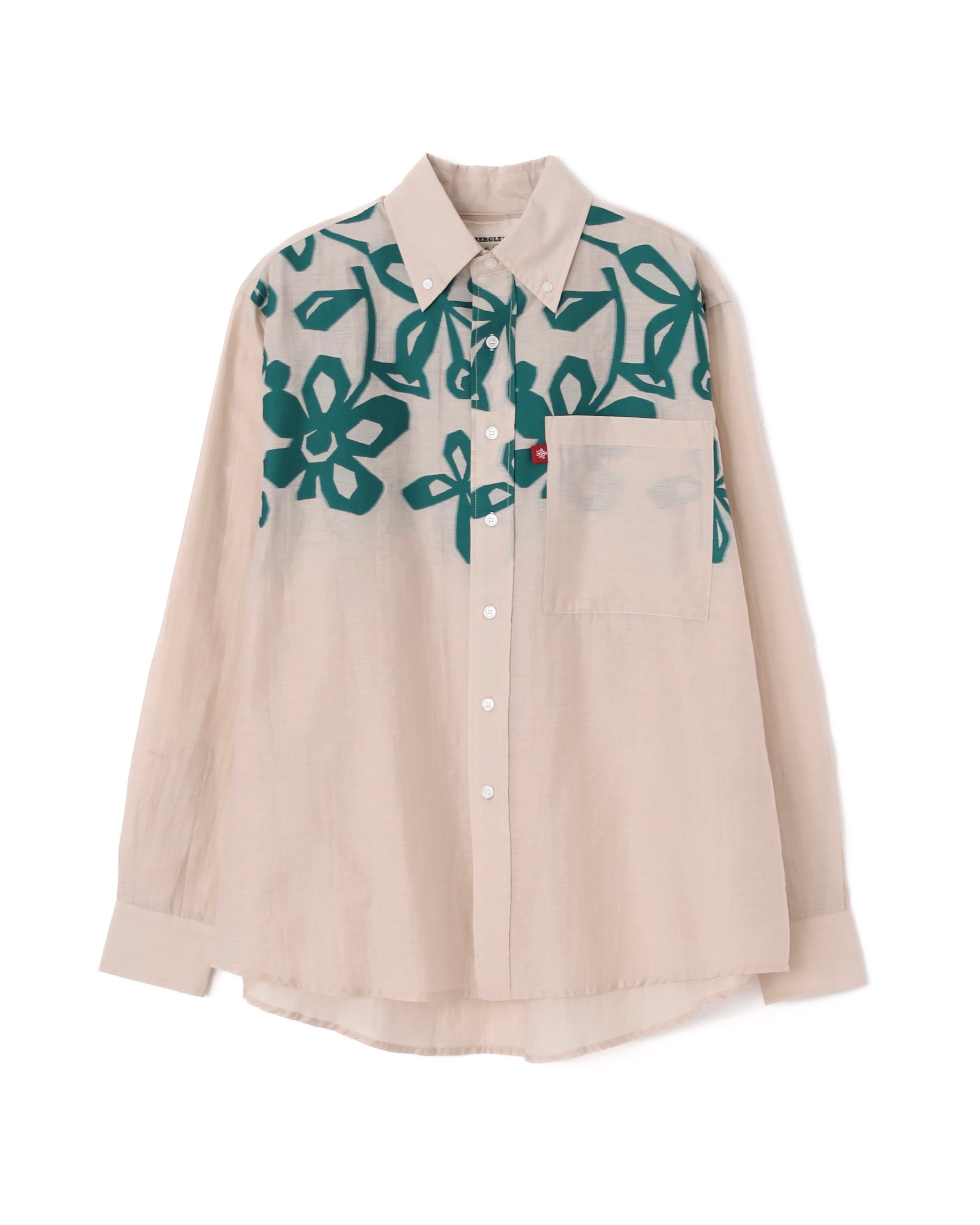 【LongMountain】Plants-草木- Fabric L/SL Dress Shirt-ファブリック L/SL Yシャツ