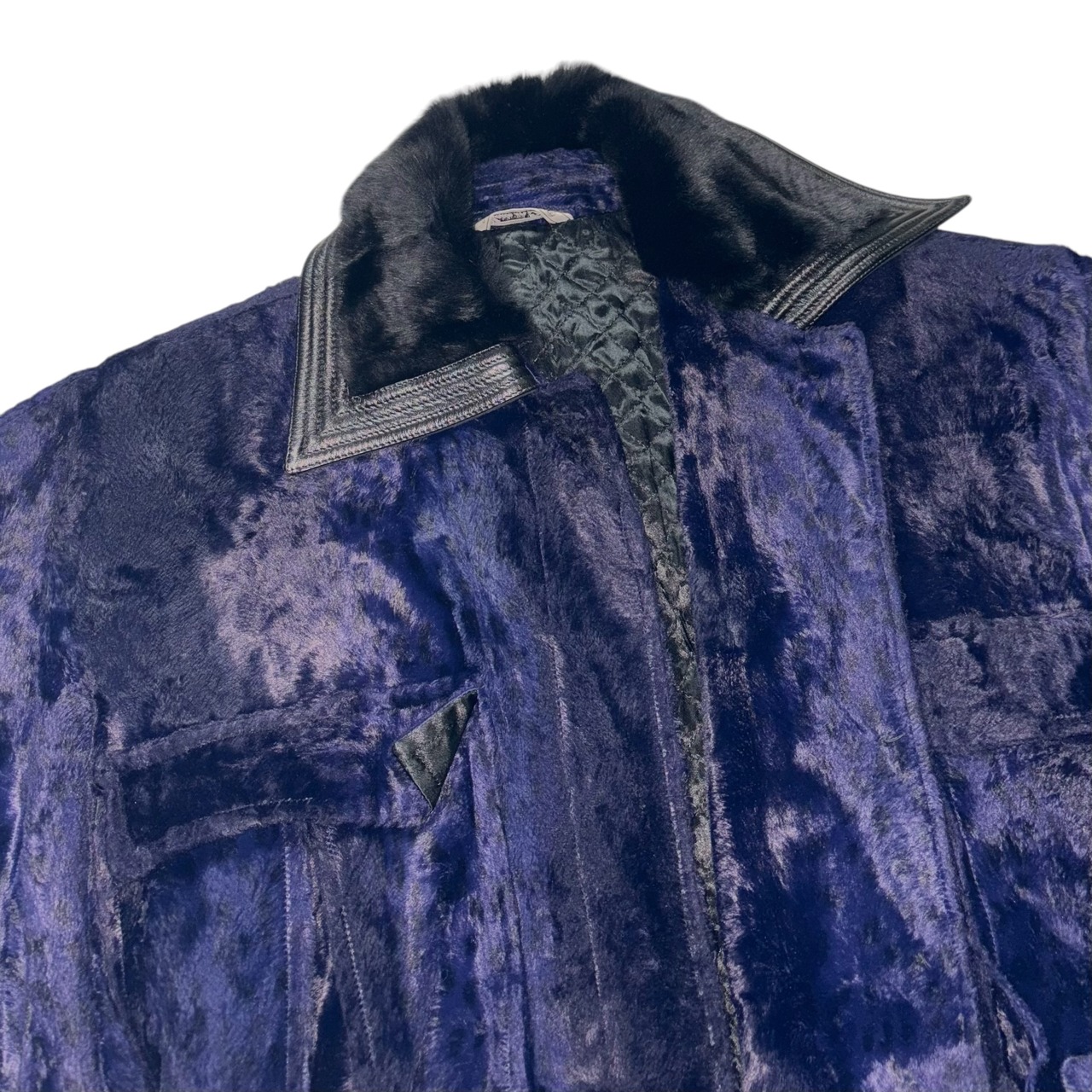 vintage ISTANTE purple fake fur coat