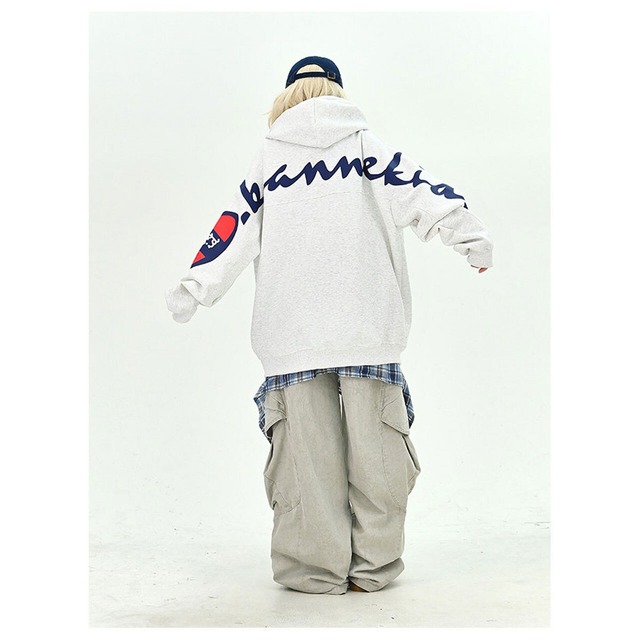 アームロゴスポーティーストリートパーカー 2col   R01728