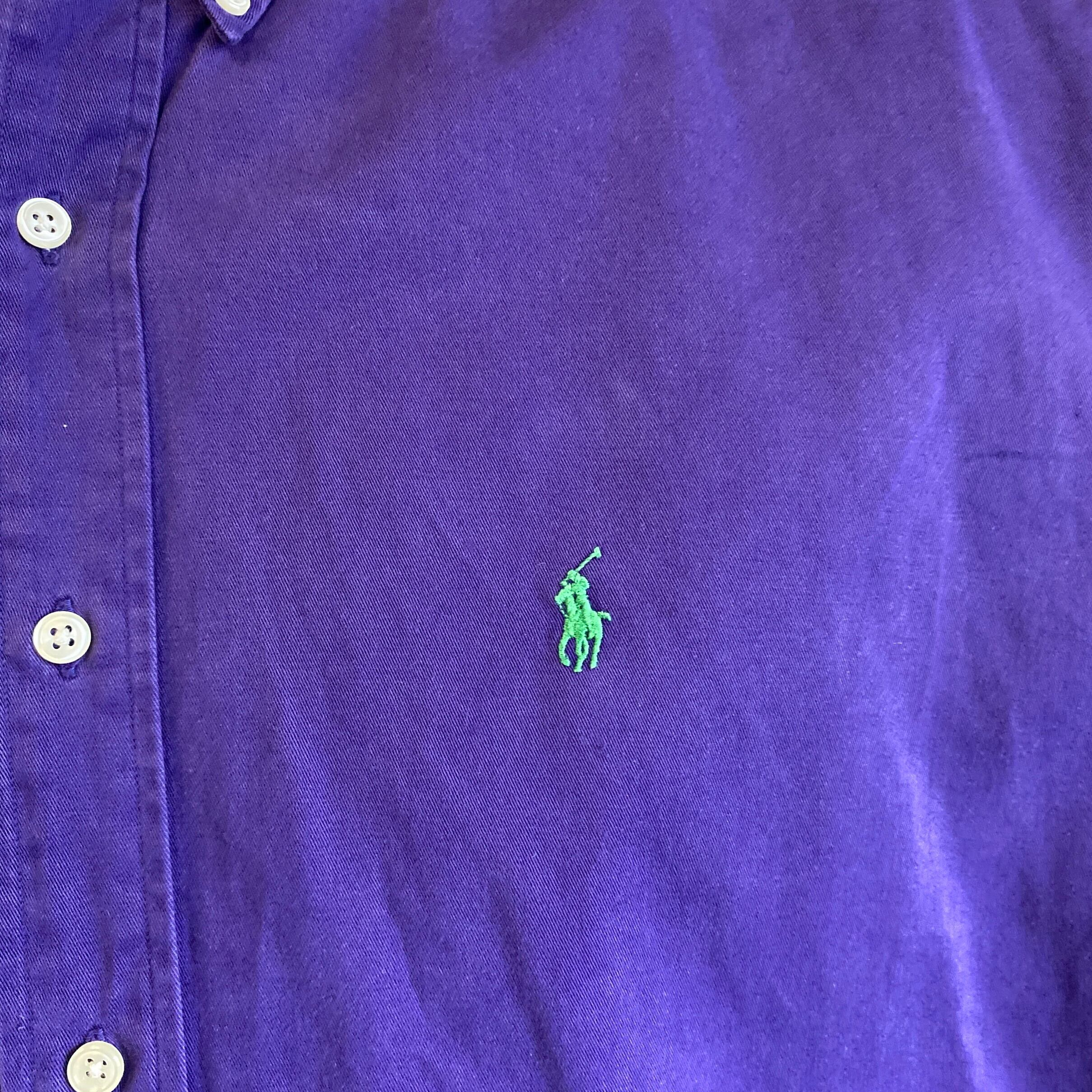 90年代 Ralph Lauren ラルフローレン BLAKE コットンツイルシャツ