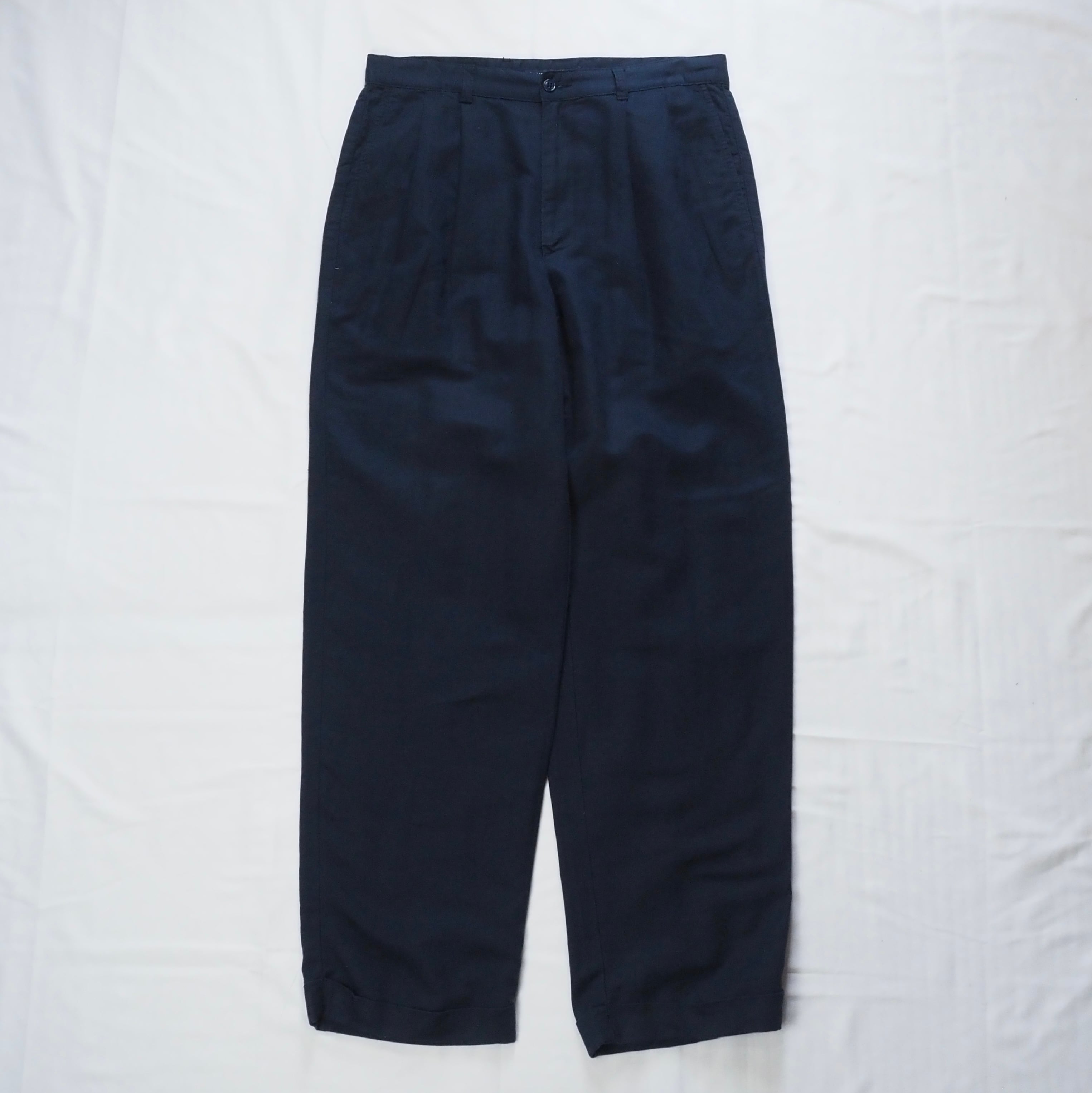 【Ralph Lauren】90s スラックス リネン レーヨン 32×30 5/6(水) 20:00入荷】90's Ralph Lauren リネンスラックス 32×30