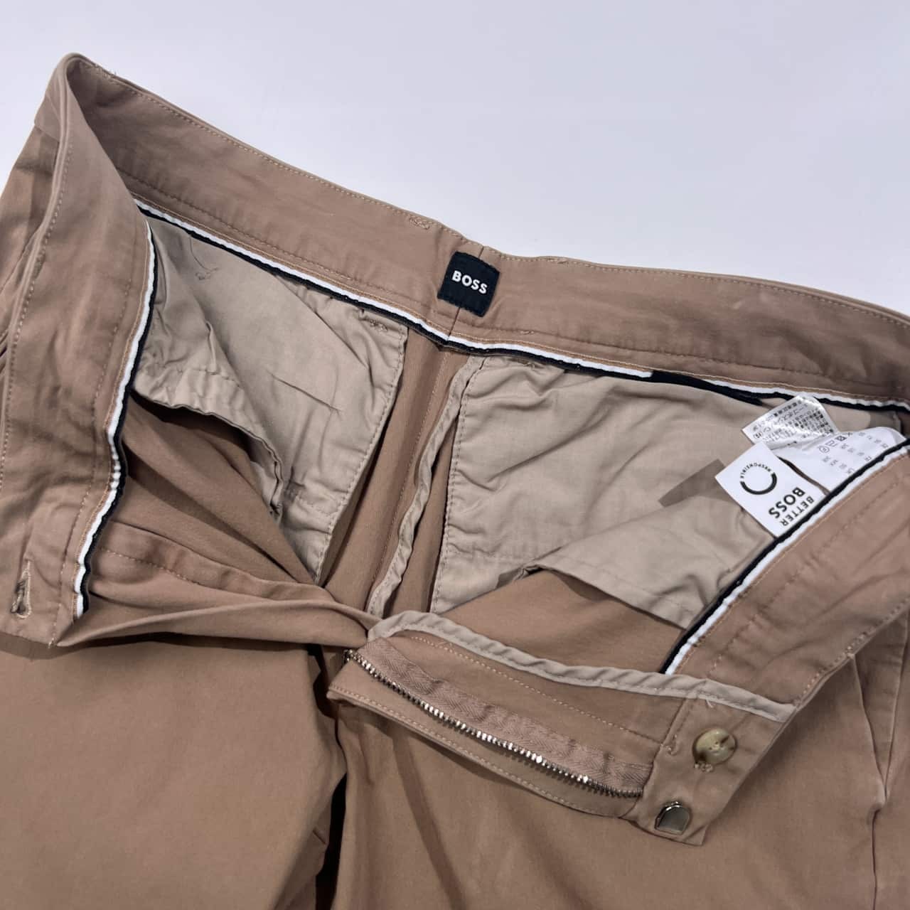 BOSS ボス ストレッチ パンツ IT 50/ベージュ系 メンズ