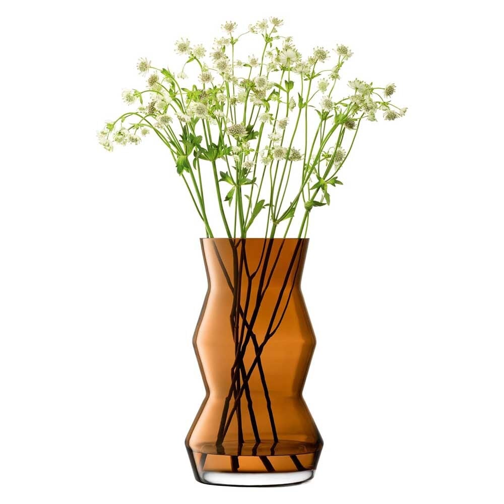 LSA Sculpt Vase/Lantern スカルプト ベース & ランタン G1771-36-552 LSG06 / コグナックブラウン H36cm / エルエスエー 花器 花瓶 フラワーベース