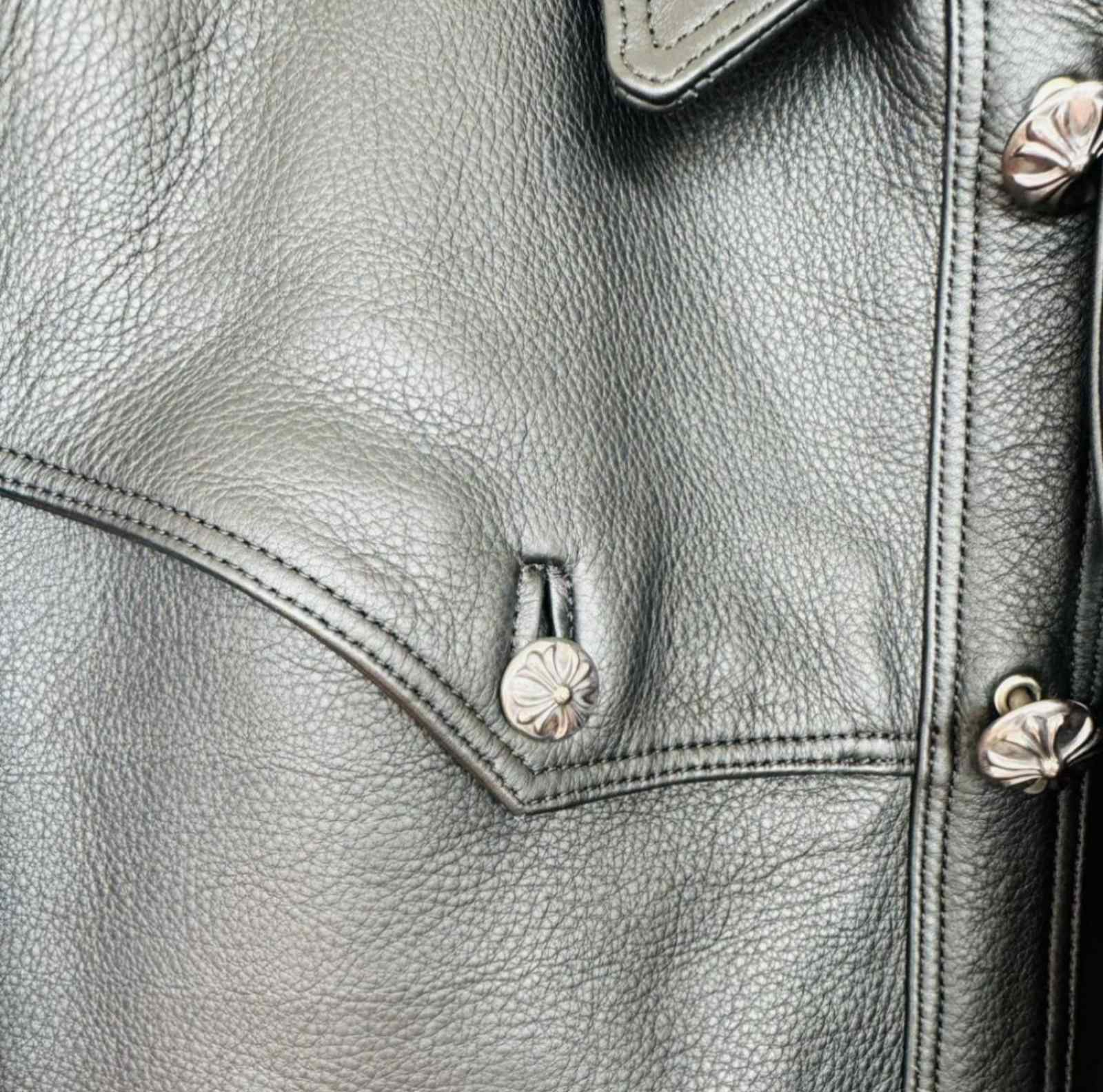 CHROME HEARTS クロムハーツ クラシックジーン レザージャケット CHROME HEARTS クロムハーツ クラシックジーン レザージャケット