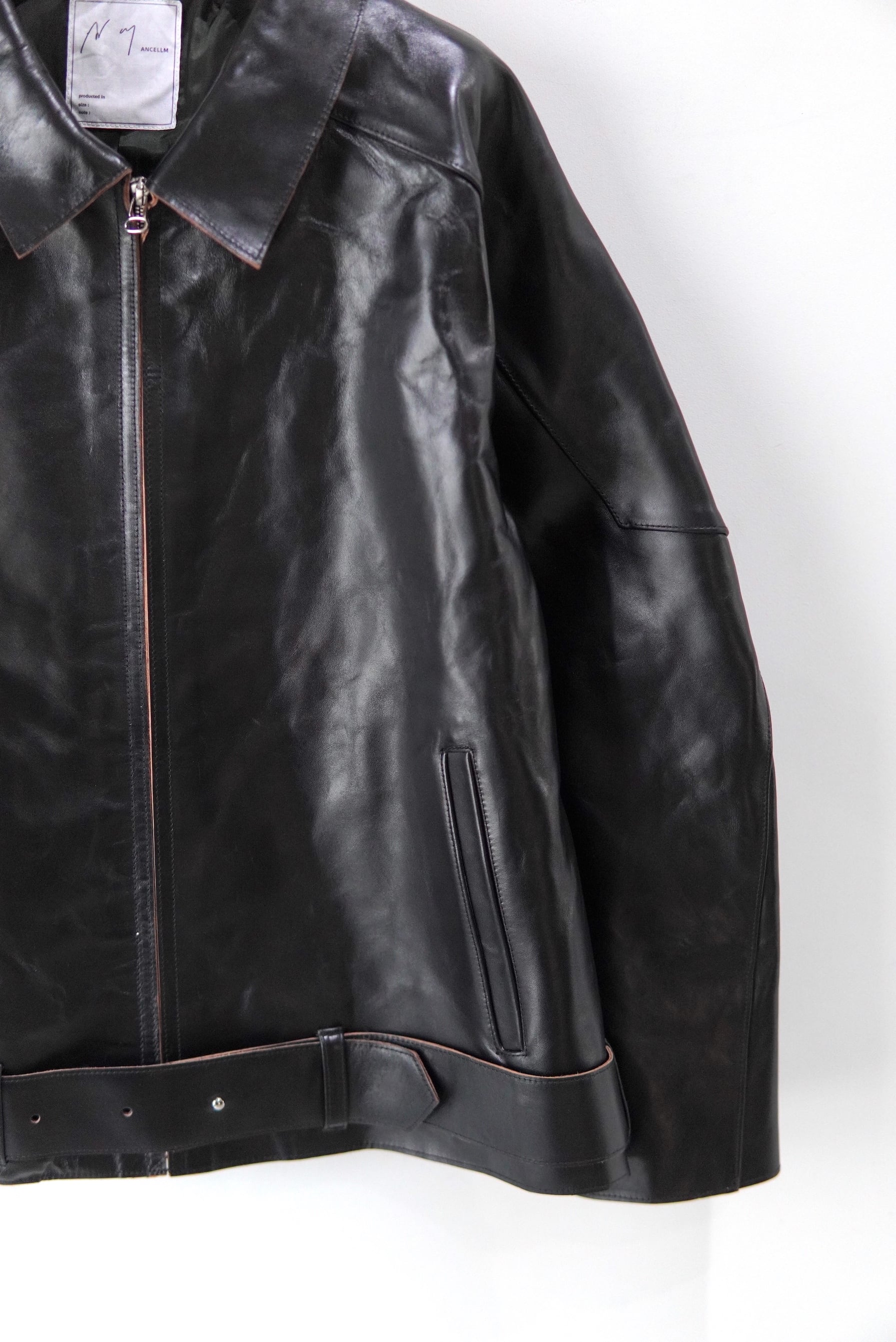 【新品】ancellm W/L zip jacket W/L ZIP JACKET(BLACK) – ANCELLM