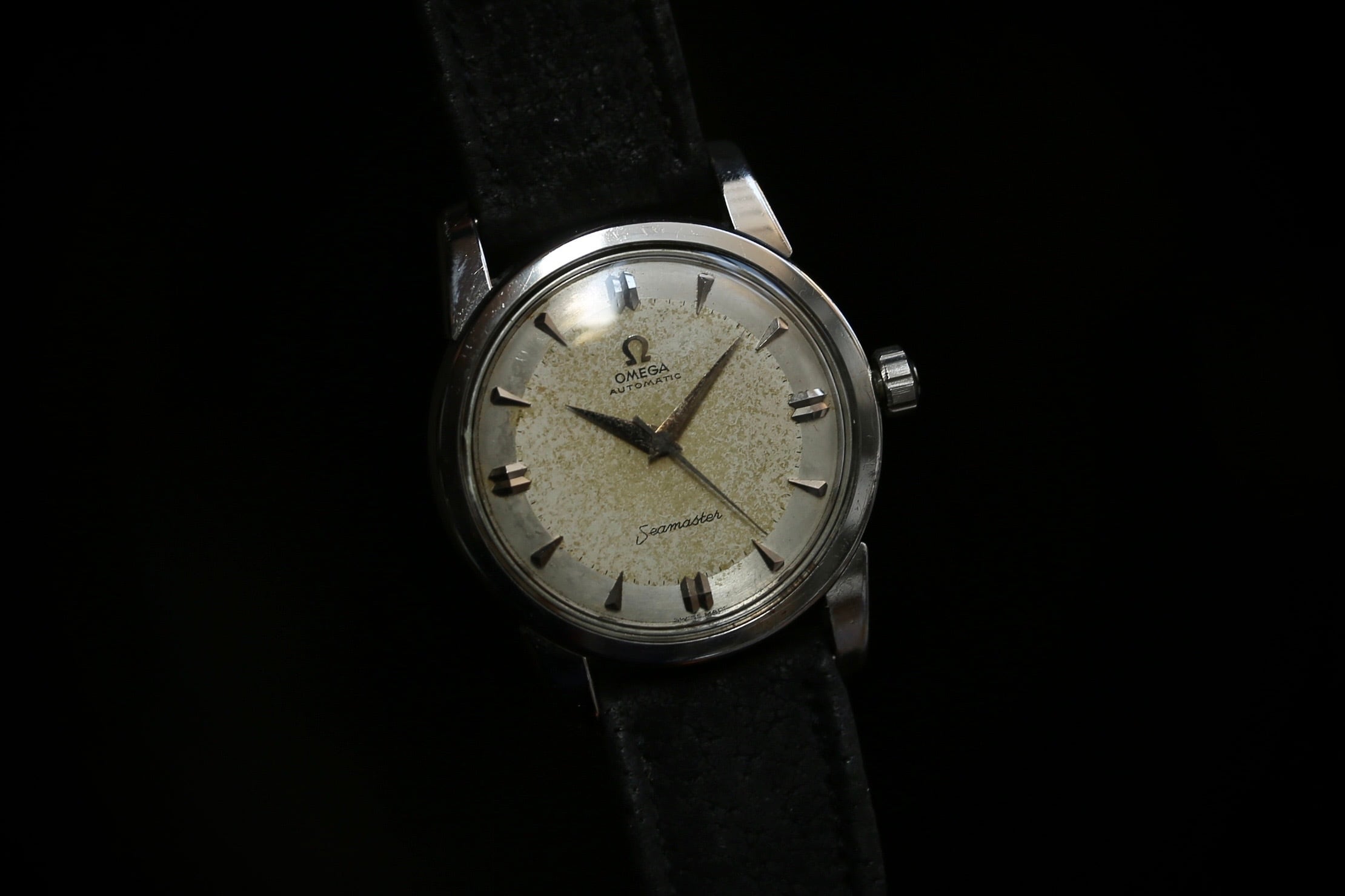 【OMEGA】 1958年製 オメガ 『シーマスター第三世代』楔×砲弾インデックス 2トーンダイヤル 初期シーホース ノンデイト SS / Vintagewatch / Seamaster 3rd / Cal.501