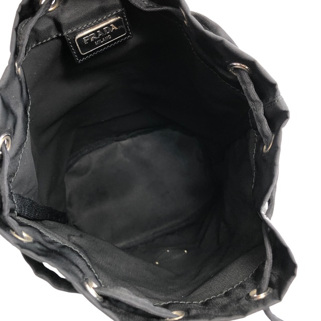 PRADA プラダ トライアングルロゴ ナイロン 巾着 ハンドバッグ ブラック vintage ヴィンテージ オールド snf6t2