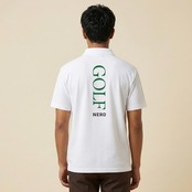 GOLF NERD POLO/WH