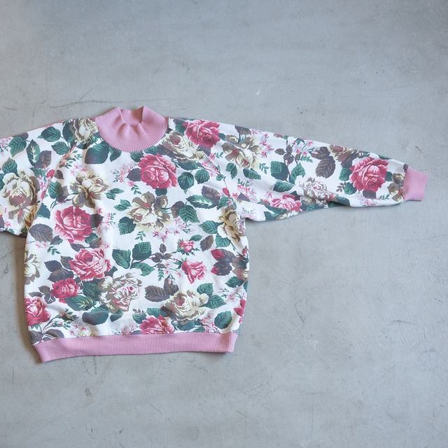 unknown used Flower pattern sweat