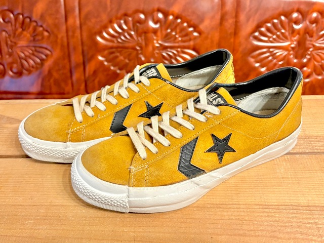 converse（コンバース） ALL STAR Suede Leather （オールスター スエード レザー） マスタード/黒 7 25.5cm 70s USA 2510