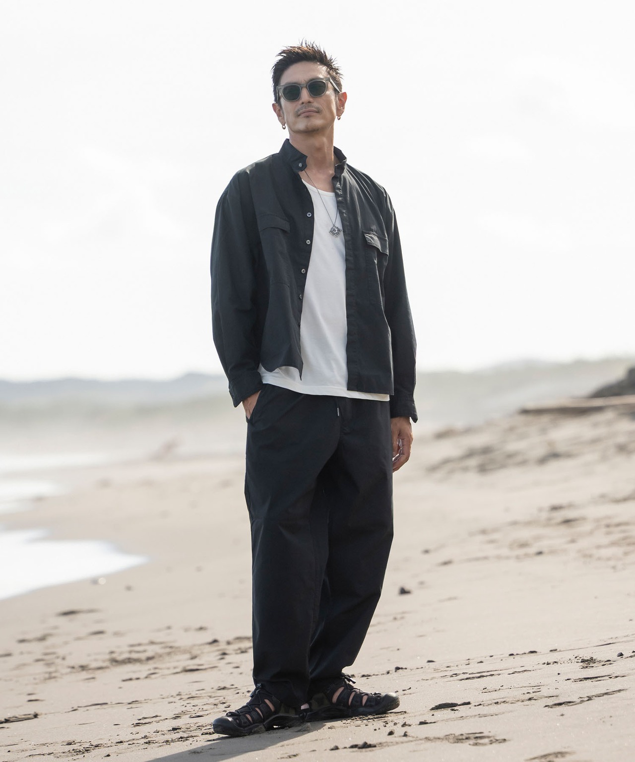 Cotton Stand Collar Shirts［HSS003］