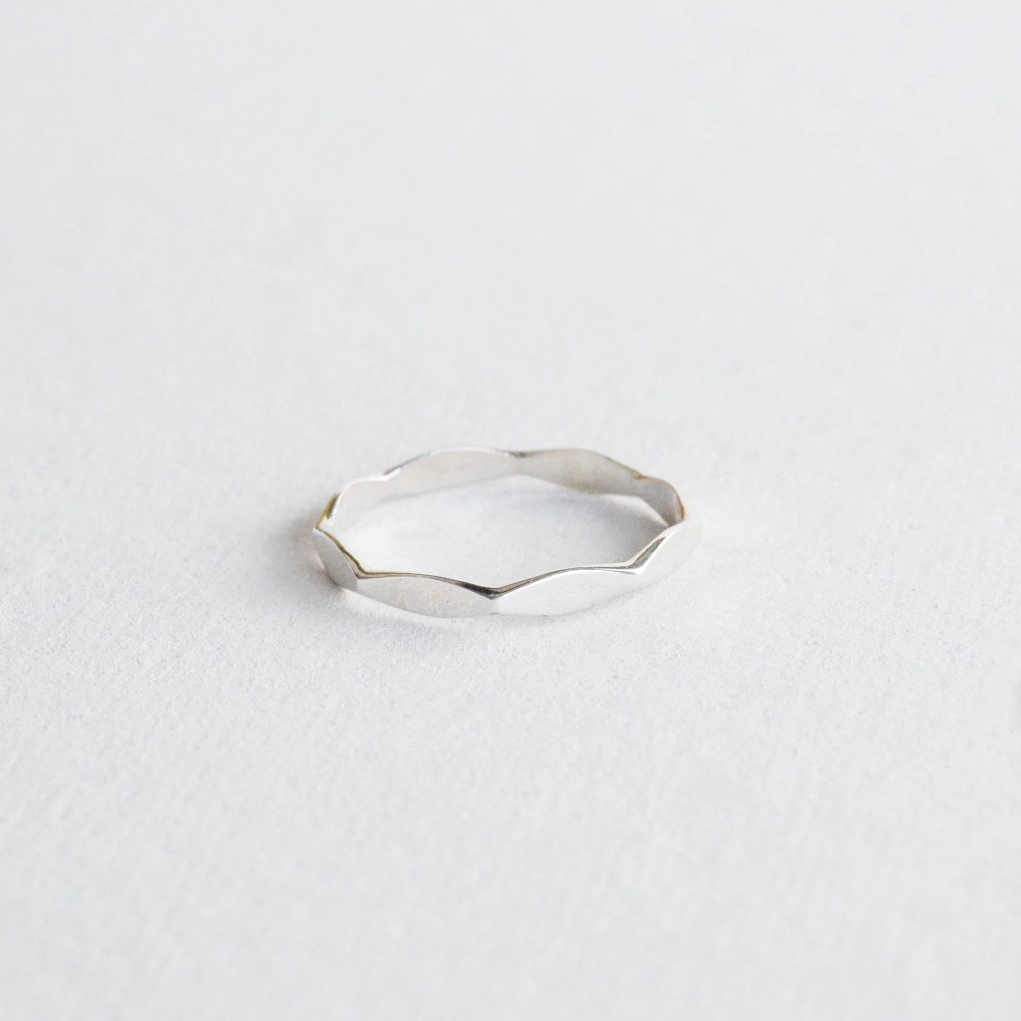 〈Silver925〉flower eyes ring / 1.2mm
