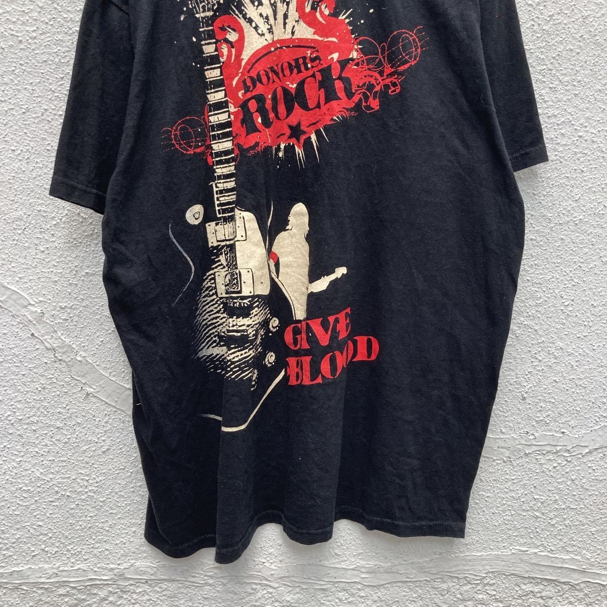 ANVIL 半袖 プリント Tシャツ XL ブラック ロック ビッグサイズ