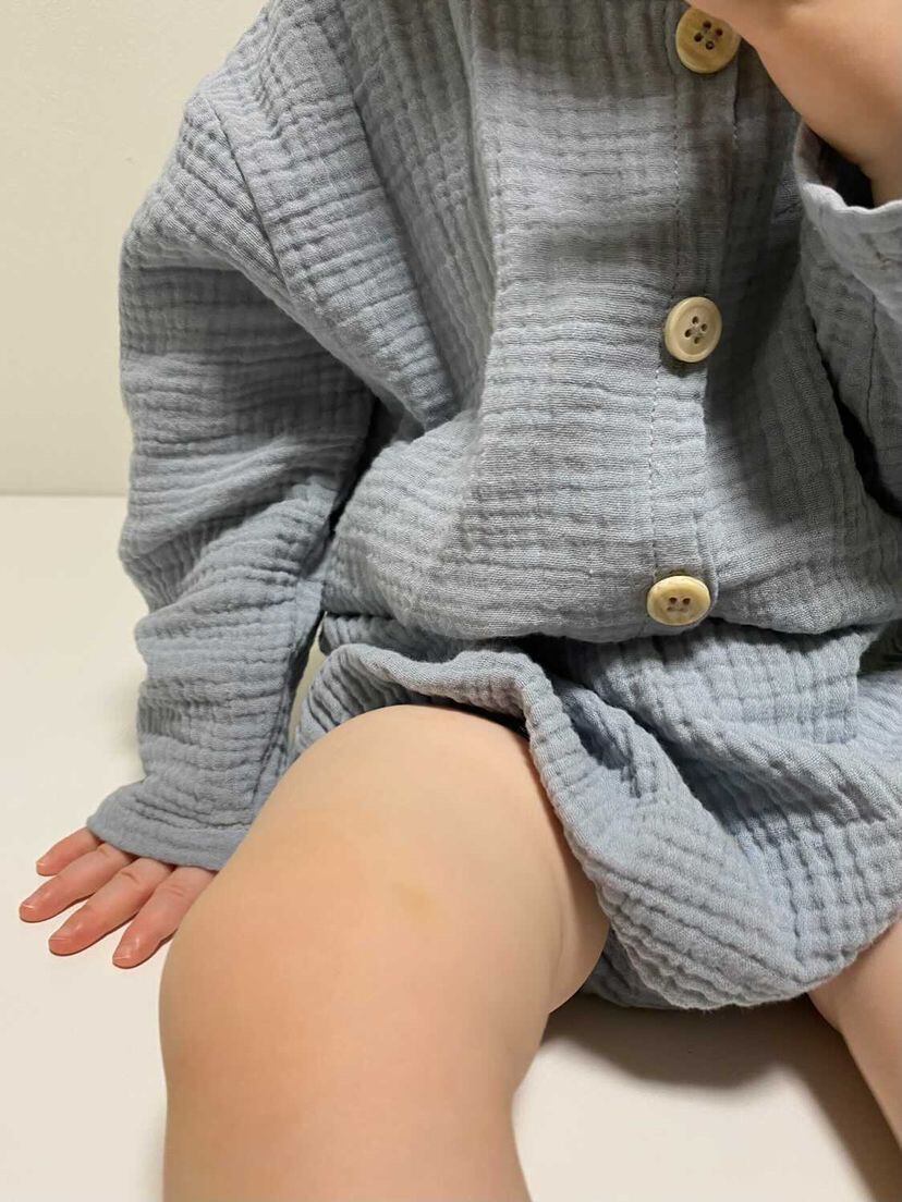 【即納】コットンリネンのセットアップ｜海外子供服｜韓国子供服