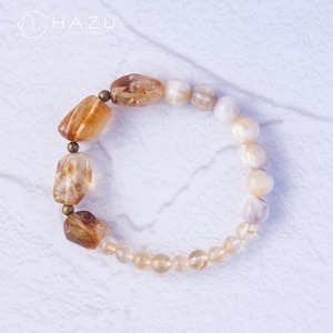 元気に夢を叶える明るさ［シトリン／ホワイトオパール］