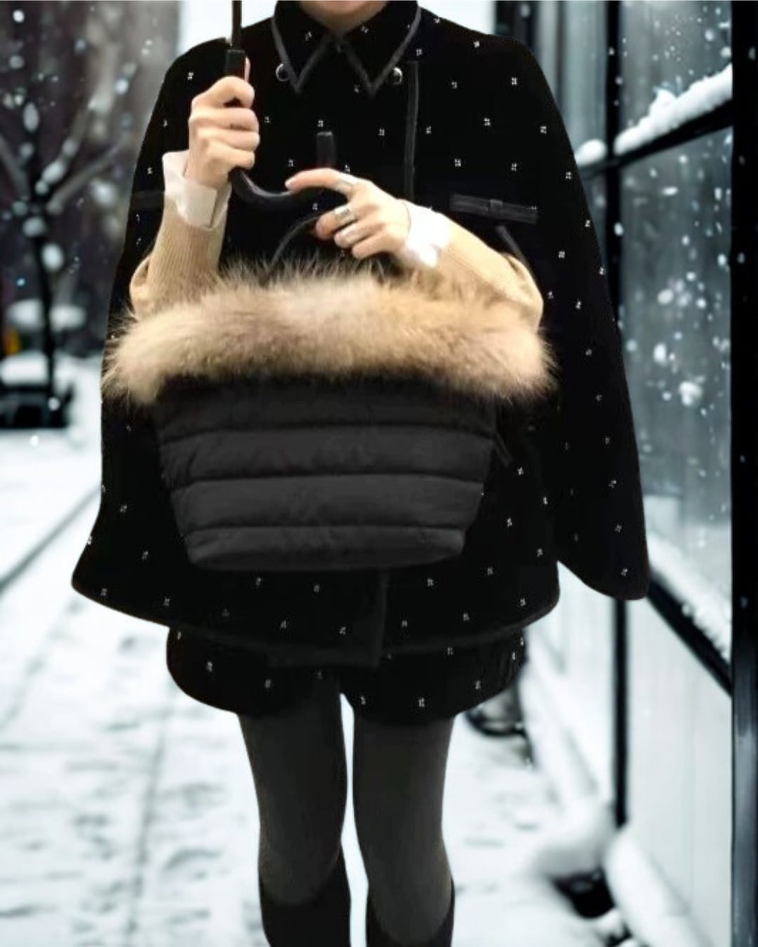 動画あり【送料無料】キルティングファーバケットバッグ ファーバッグ ショルダーバッグ レディース 冬 ふわふわ もこもこ 大人可愛い 軽量 収納力抜群 上品 カジュアル 通勤 通学 お出かけ きれいめ トートバッグ 秋冬 ファッション 30代 40代 人気