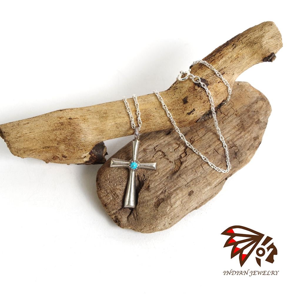 INDIAN JEWELRY インディアンジュエリー】Navajo cross pendant