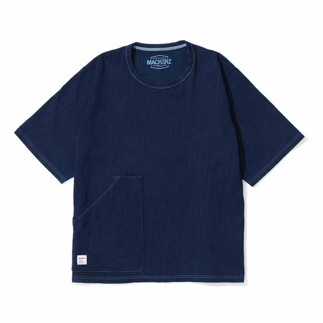 MACKERZ 11oz Big Pocket T-Shirt 半袖 (藍染)