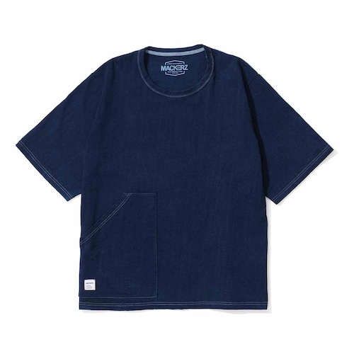MACKERZ 11oz Big Pocket T-Shirt 半袖 (藍染) MACKERZ 11oz Big Pocket T-Shirt 半袖 (藍染)