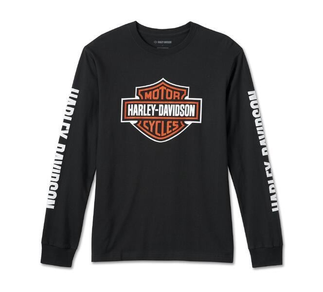 ハーレーダビッドソン ロンT Tシャツ メンズ バー＆シールドロングスリーブTシャツ | ハーレーダビッドソン福岡