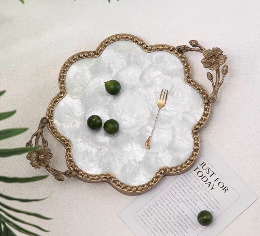 【4月新作アイテム】 Shell Display antique Plate アンティークシェルプレート