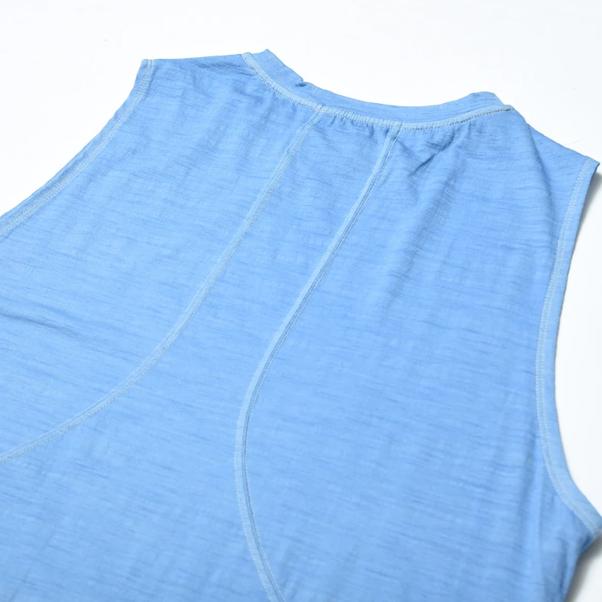 新品 charbon REDA WOOL DIP DYE SLEEVELESS charbon / REDA WOOL DIP DYE SLEEVELESS T-SHIRT(Light Blue) | 道が