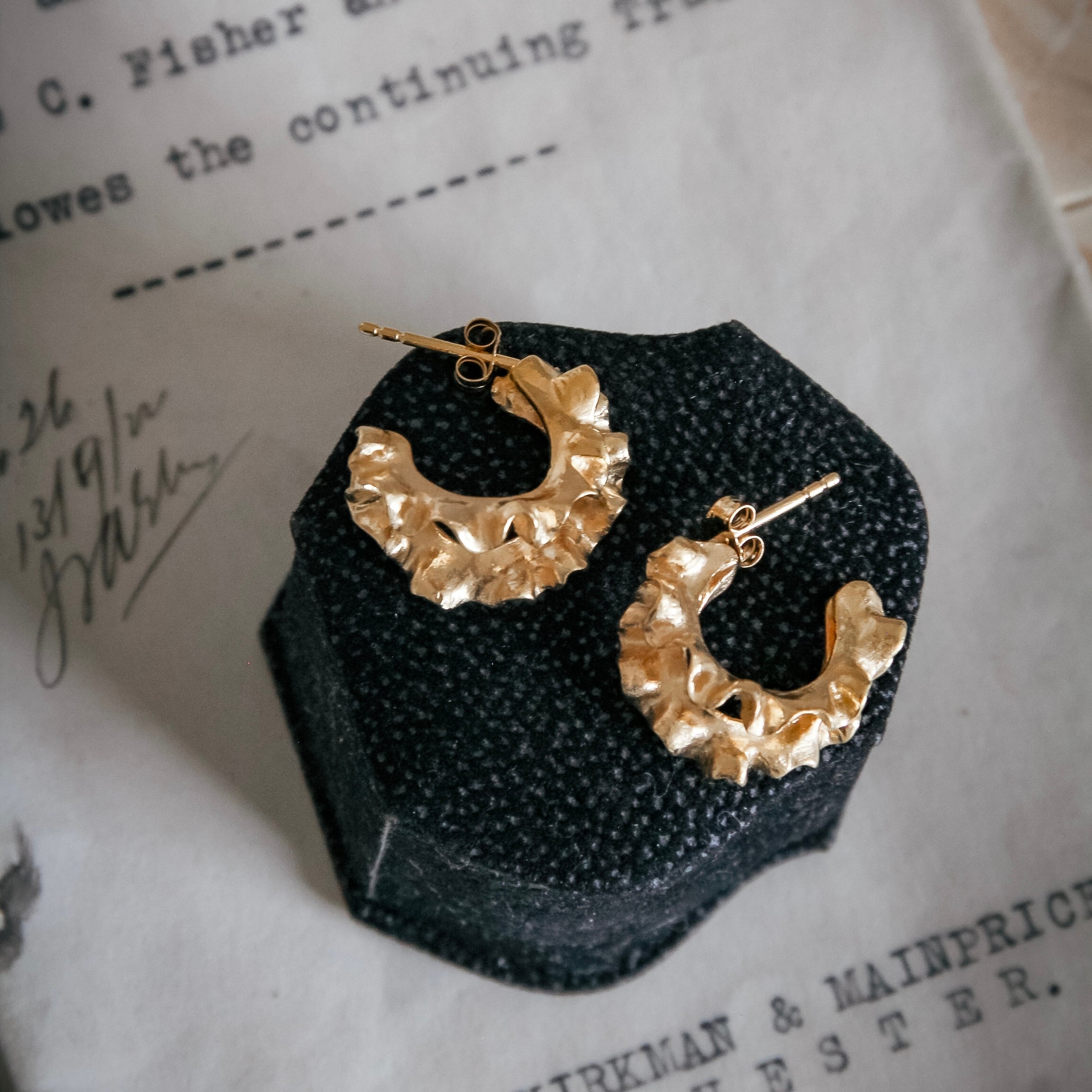 ふたひら ピアス(ゴールド)