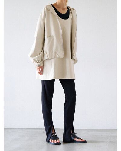 YENN】FRONT SLIT LEGGINGS [Y243-31052-4] | select clothes MIEL 