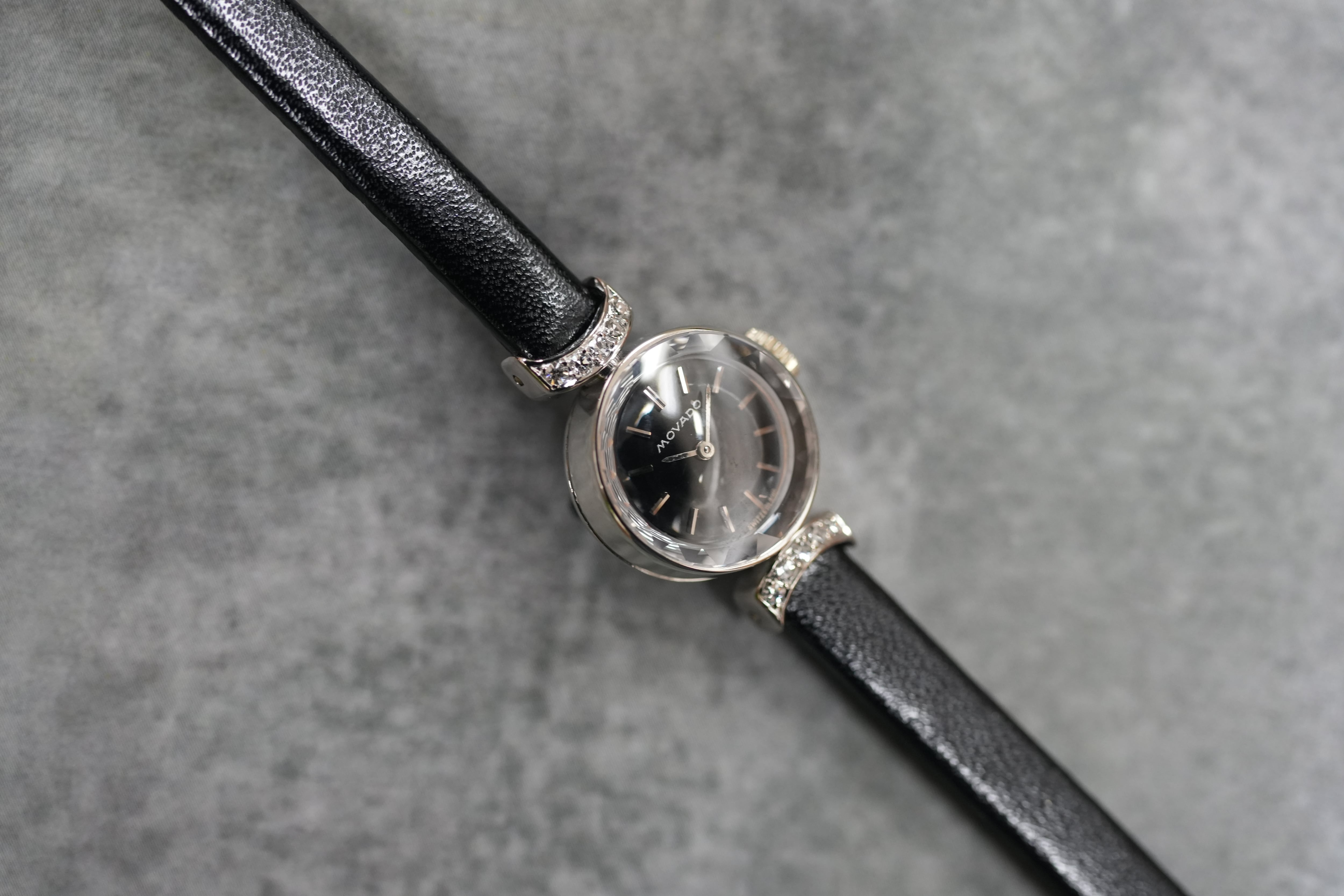 MOVADO（モバード）/ レディースカットガラス/手巻き式