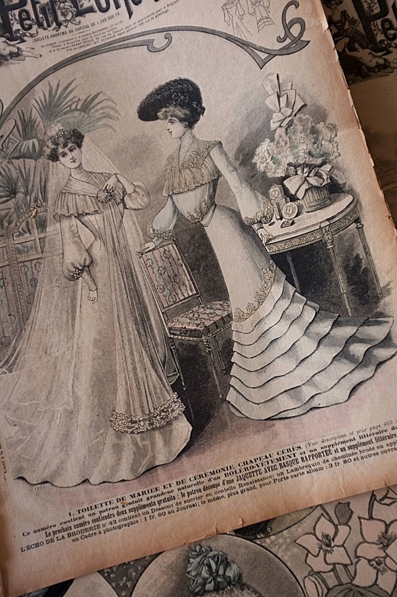 1902s Le Petit Echo de la Mode 44c 永遠の淑女とモード新聞