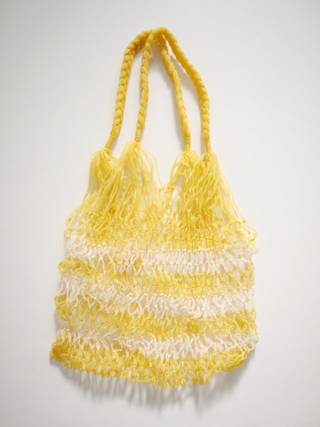 ●yellow color knitted BAG
