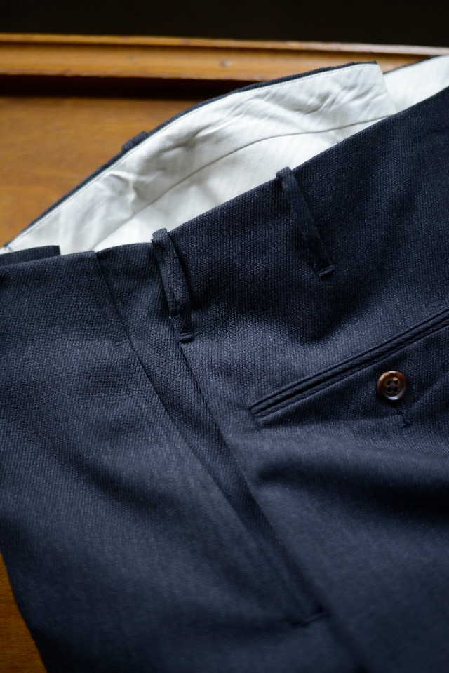 NICENESS / T.DICKENS WOOL CAVALRY TWILL RESIZED TROUSERS