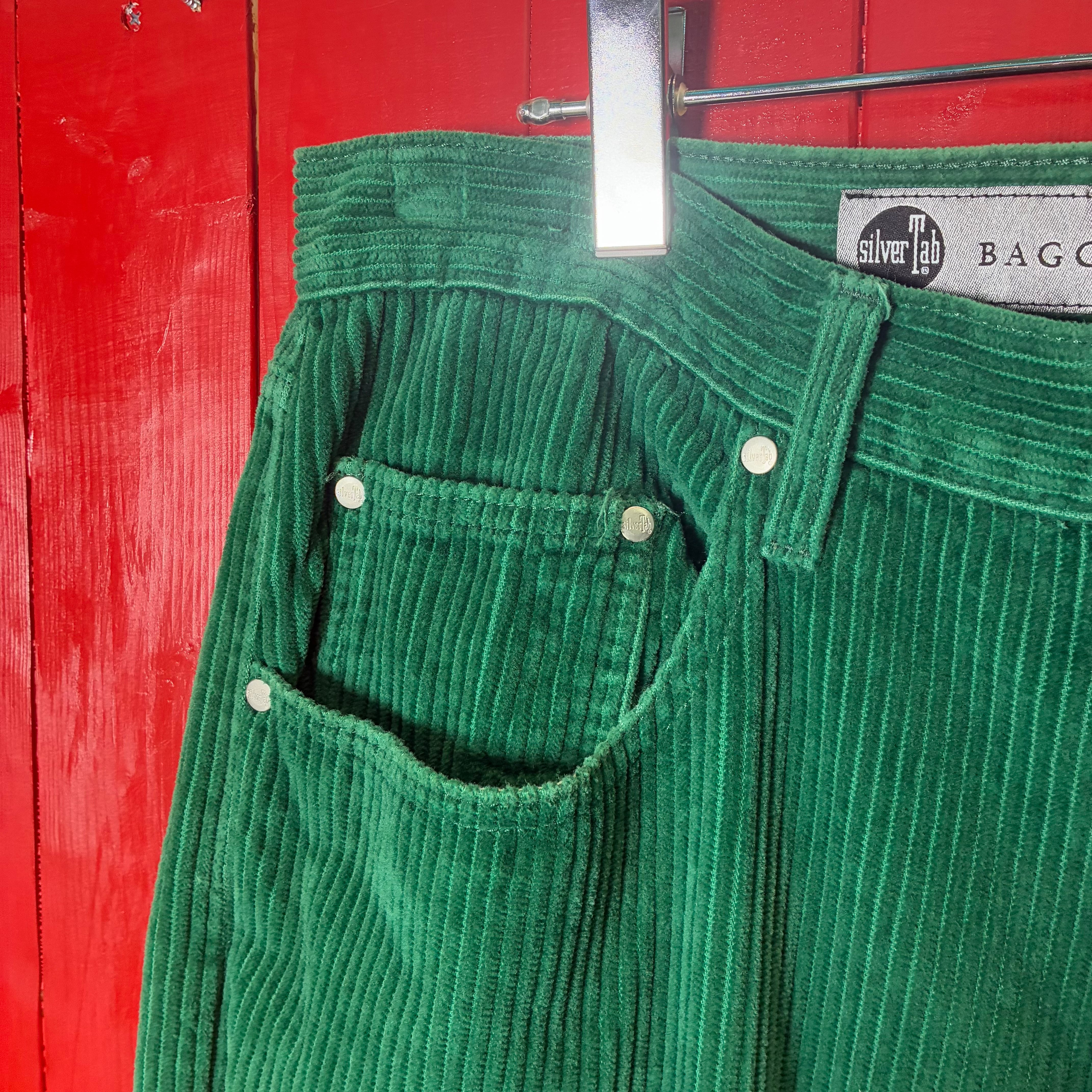Levi’s SilverTab バギー極太コーデュロイパンツ グリーン Levi's（リーバイス） Levi's SilverTab BAGGY シルバータブ バギー
