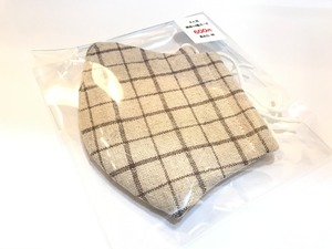 手作りマスク 大人用 綿麻×4重ガーゼ